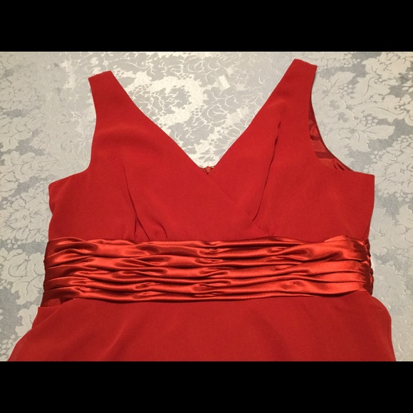 Evan Picone Reddish Pink Cocktail Dress - Picture 6 of 8